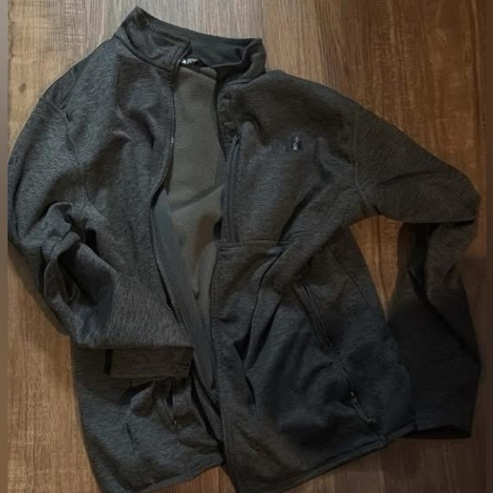The North Face Men's Dark Charcoal Zip-Up Performance Jacket